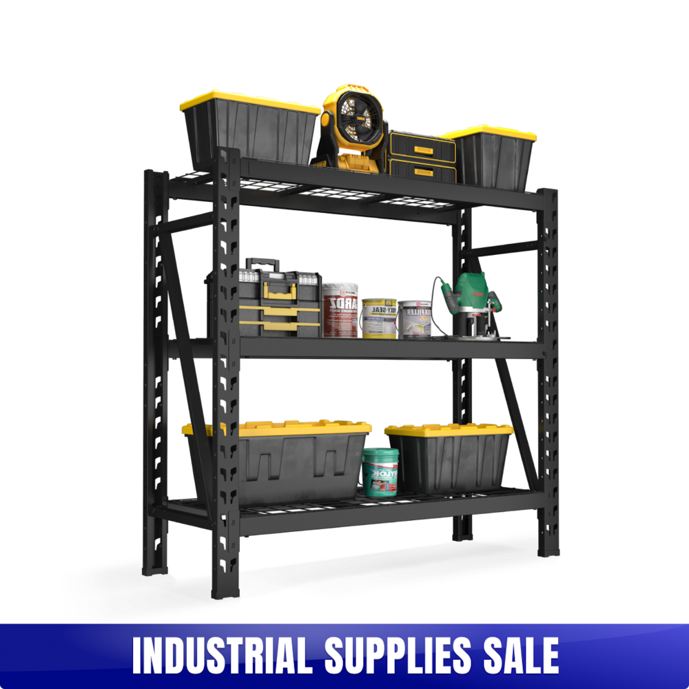 Heavy Duty Metal Storage Shelving - 49 x 18 x 46"_4Dock